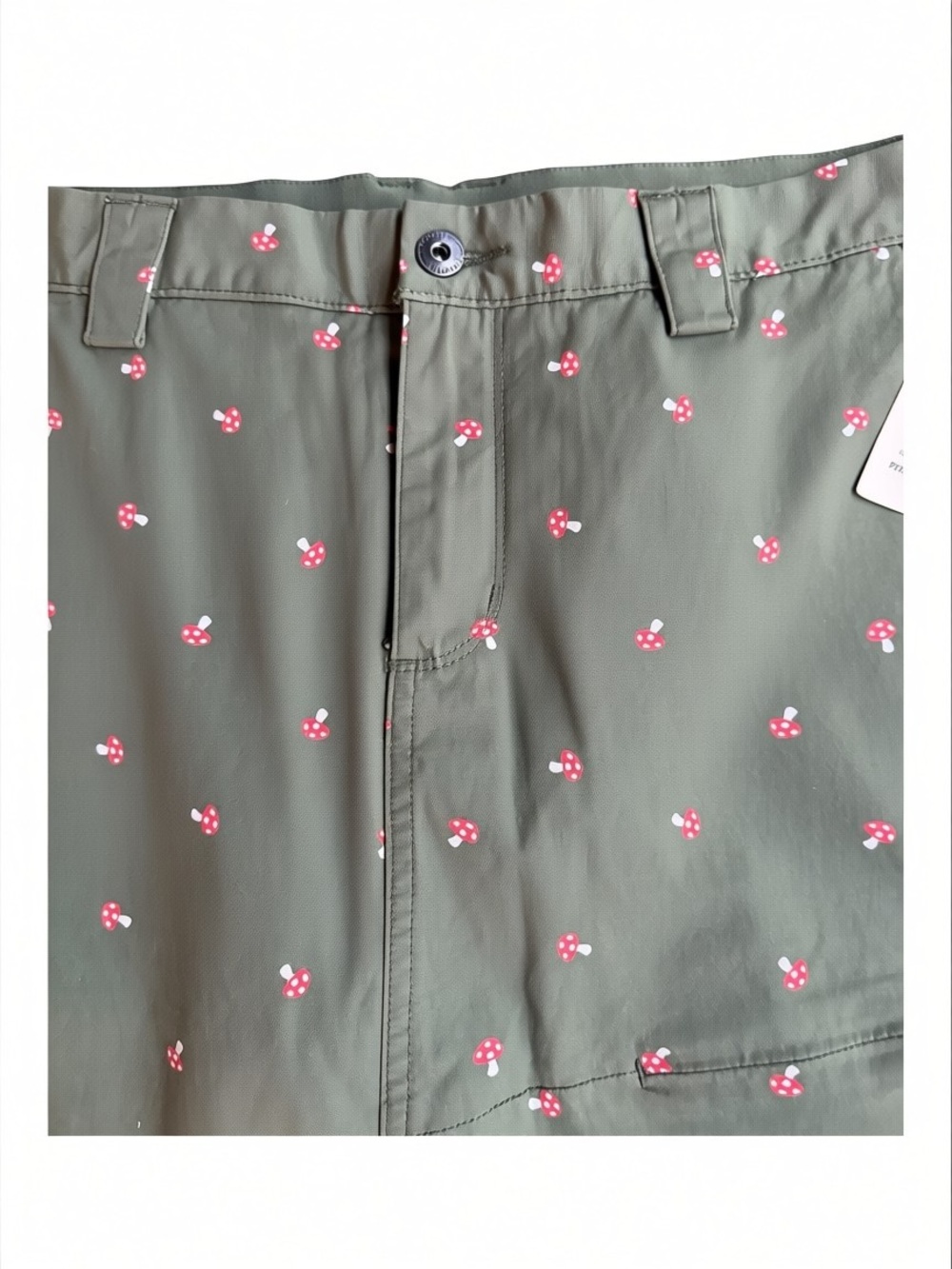 NWT Duluth Trading Company Mushroom Print Rootstock Gardening Skort - Picture 2 of 7